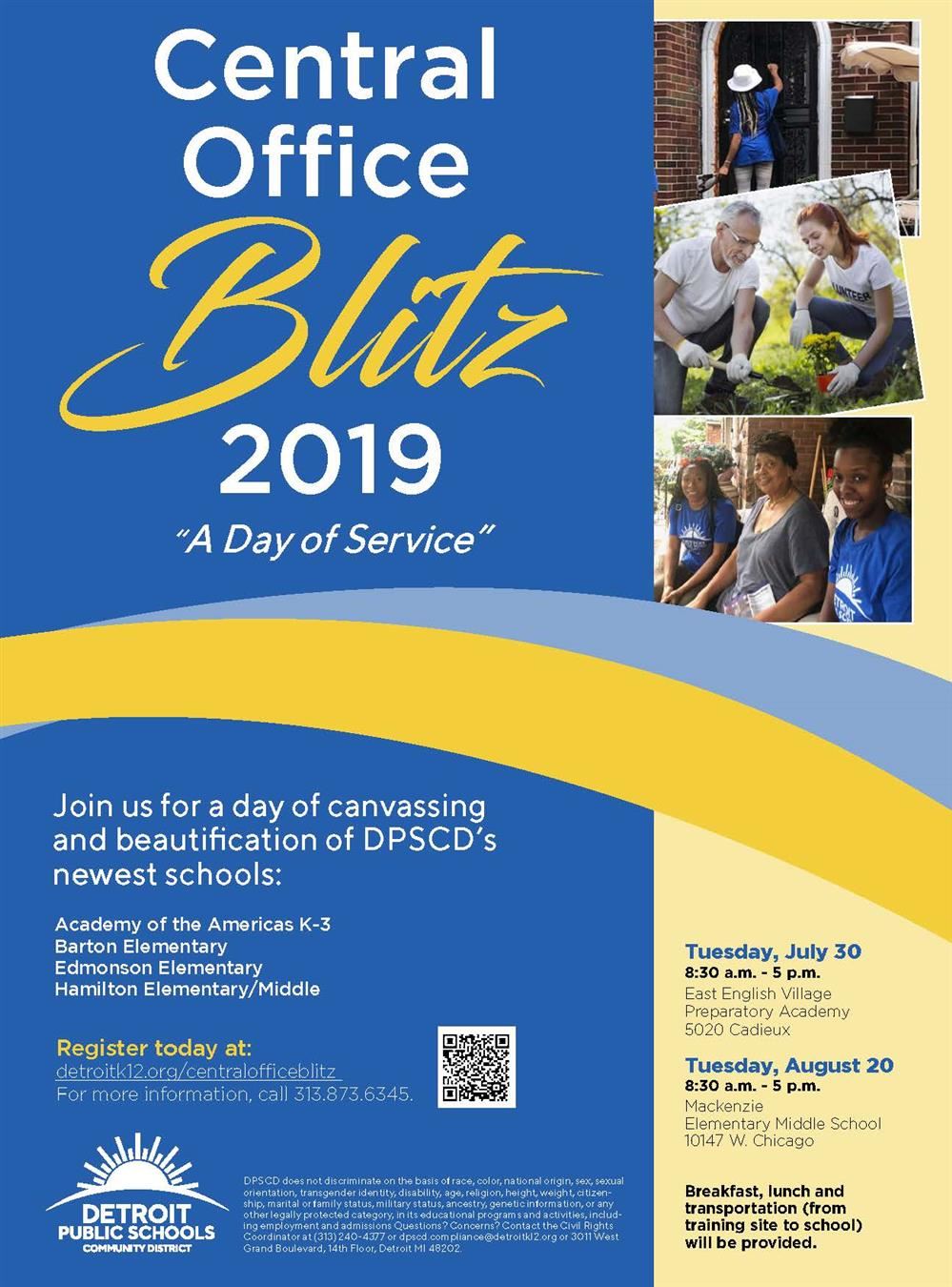 Central Office Blitz 2019 Flyer Central Office Blitz 2019 Flyer
